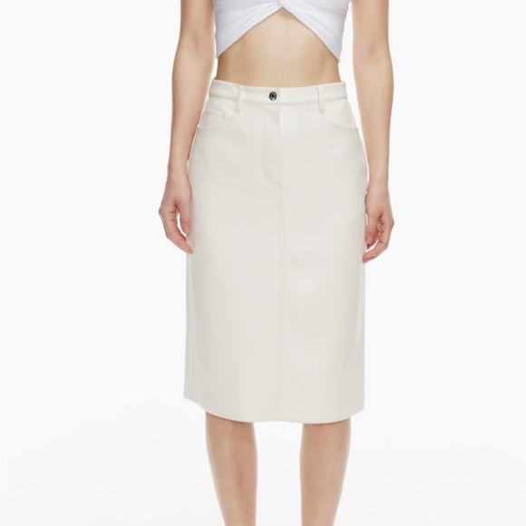 Aritzia Skirts Aritzia Leather Skirt Poshmark